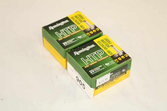 40 Rounds of Remington "HTP" .38 Special+P 110 Gr. SJHP Ammo