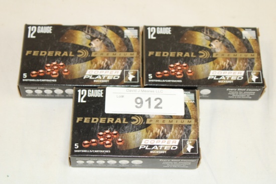 15 Rounds of Federal "Premium" .12 Ga. 2 3/4" 00 Buckshot