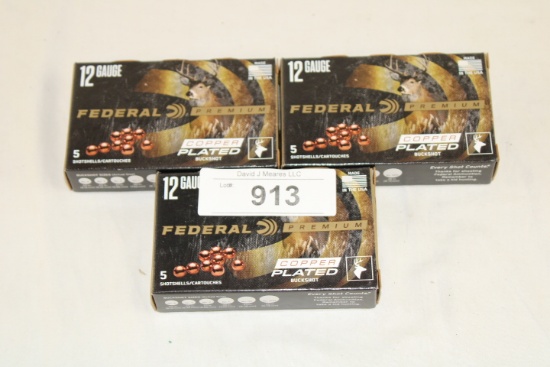 15 Rounds of Federal "Premium" .12 Ga. 2 3/4" 00 Buckshot