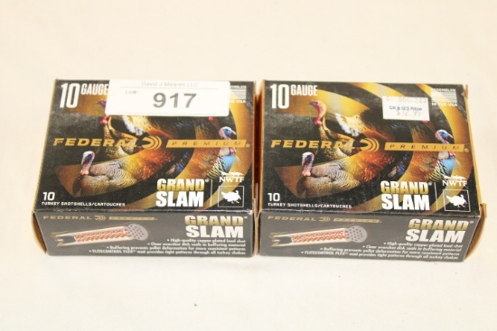 20 Rounds of Federal "Premium" 10 Ga. 3 1/2" 4 Shot Ammo