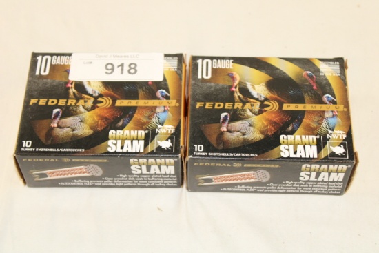 20 Rounds of Federal "Premium" 10 Ga. 3 1/2" 4 Shot Ammo