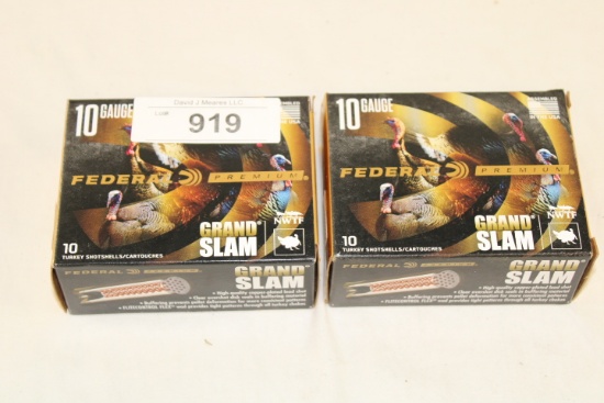 20 Rounds of Federal "Premium" 10 Ga. 3 1/2" 4 Shot Ammo
