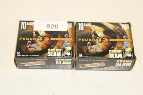 20 Rounds of Federal "Premium" 10 Ga. 3 1/2" 4 Shot Ammo