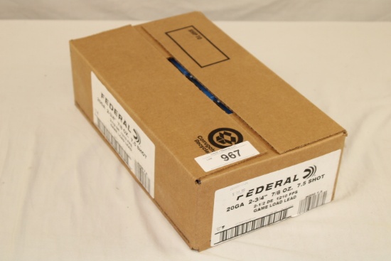 250 Rounds of Federal .20 Ga. 2 3/4" 7.5 Shot Shotgun Ammo