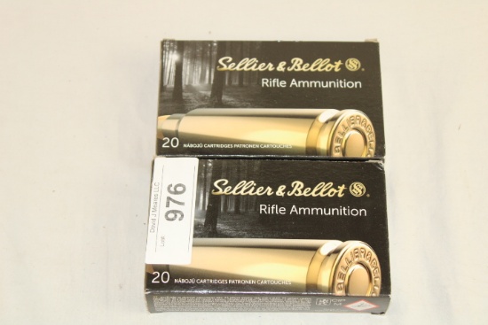 40 Rounds of Sellier & Bellot 6.5x55 131 Gr. SE SP Ammo