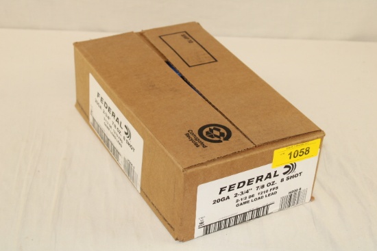 250 Rounds (Full Case) of Federal .20 Ga. 8 Shot Shotgun Ammo