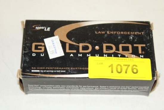 50 Rounds of Speer "Gold Dot" .38 Special 125 Gr. GDHP Ammo