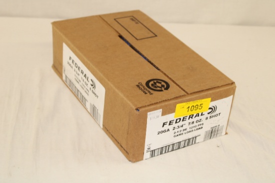 250 Rounds (Full Case) of Federal .20 Ga. 8 Shot Shotgun Ammo