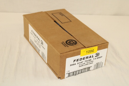 250 Rounds (Full Case) of Federal .20 Ga. 7.5 Shot Shotgun Ammo