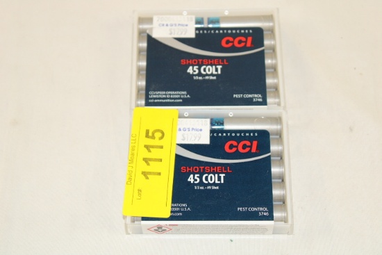 20 Rounds of CCI 45 Colt 1/3 Oz. #9 Shot Shotshells