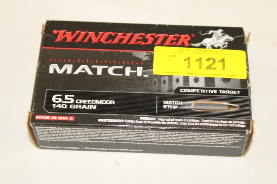 20 Rounds of Winchester "Match" 6.5 Creedmoor 140 Gr. BTHP Ammo