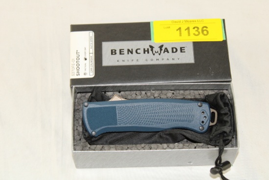Benchmade "Shootout" CPM-Cruwear Auto Open Knife. New!