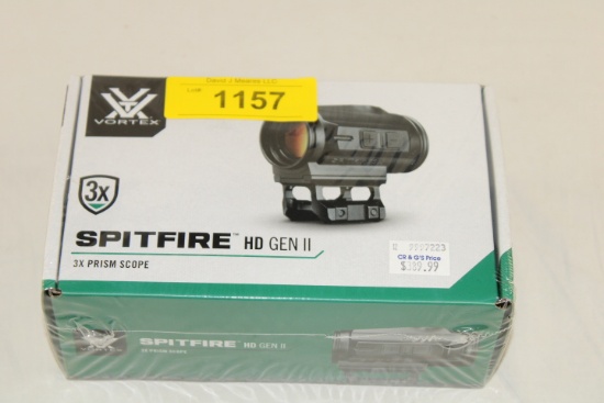 Vortex "SpitFire HD Gen II" 3X Prism Scope.  New!