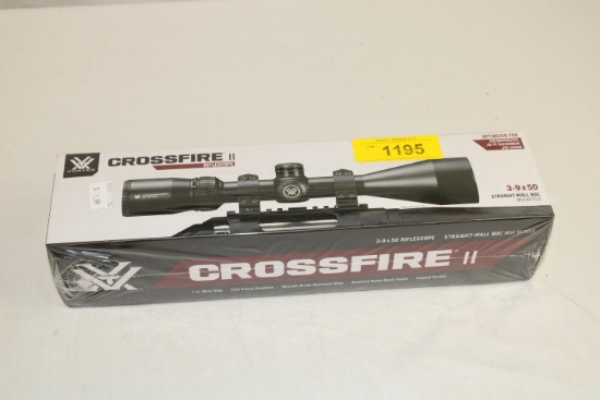 Vortex "CrossFire II" 3-9x50 Striaght-Wall BDC (MOA) Riflescope.  New!