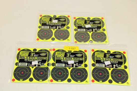 5 Packs of "Splatter Shot" 3" Bull's-Eye Targets