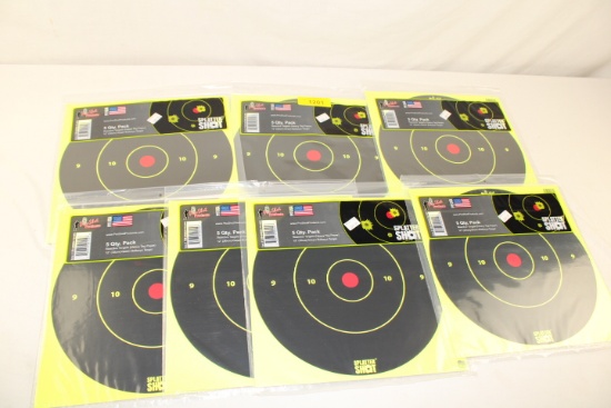 7 Packs of "Pro Shot Products" 12" Green Bulleye Targets