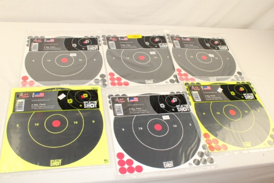 6 Packs of "Pro Shot Poducts" 12" Green & White Bullseye Targets