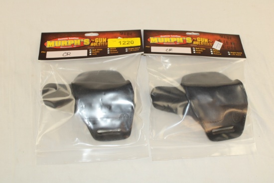 2 Murph's Custom Leather Gun Holsters - CR.
