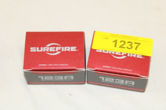 (2) 12 Packs of SureFire "123A" 3V Lithium Batteries.