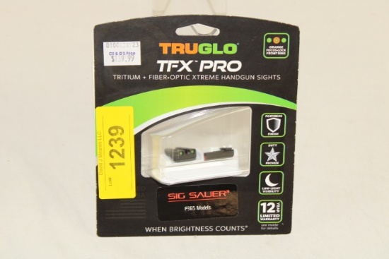 TruGlo "TFX Pro" Sig Sauer P365 Models Handgun Sights.  New!