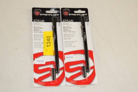 (2) StreamLight Stylus LED Flashlights.  New!