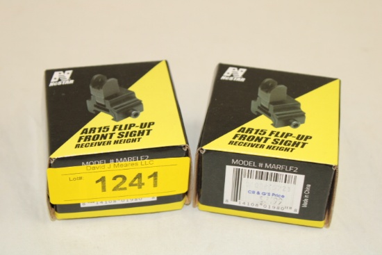 (2) NcSTAR AR15 Flip-Up Front Sight - Receiver Height.  New!