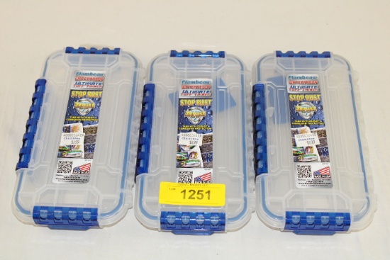 (3) Flambeau Waterproof "Ultimate Tuff 'Tainer".  New!