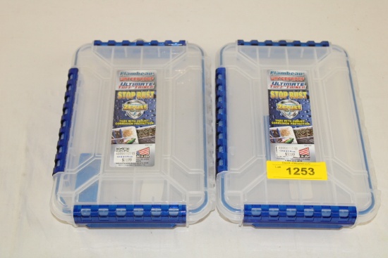 (2) Flambeau Waterproof "Ultimate Tuff 'Tainer".  New!