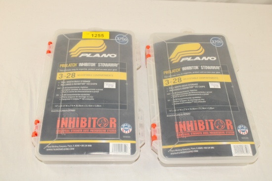 (2) Plano "ProLatch Inhibitor Stowaway" w/Adjustable Compartments.  New!