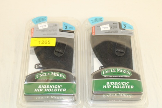 (2) Uncle Mike's Size 2 Sidekick Hip Holsters.  New!