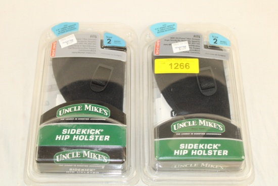 (2) Uncle Mike's Size 2 Sidekick Hip Holsters.  New!
