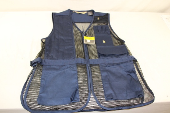 Bob Allen Shooting Vest in Large - RH, Navy.  New!