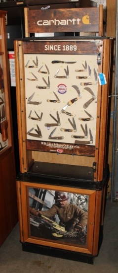 Case XX "Carhartt" Display with 22 Case XX Knives