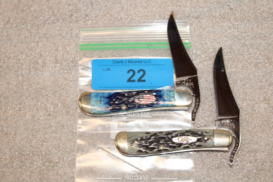 (2) Case XX 61953L SS RussLock Knives
