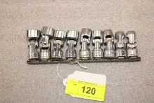 Snap-On Set of (9) 3/8" Drive Metric Swivel Sockets