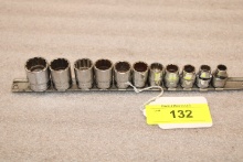 (11) Snap-On 3/8" Drive Metric Shallow Sockets