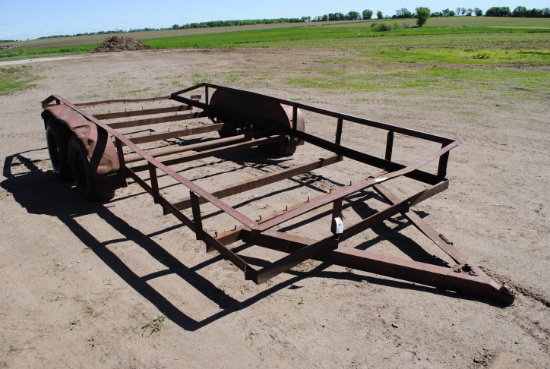 Car Hauler Trailer, Tandem Axle - No bed, needs work
