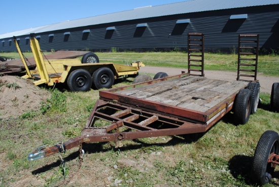 Homemade Tandem Axle Skid Loader Trailer