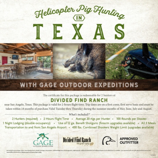 Texas Helicopter Pig Hunt for 2