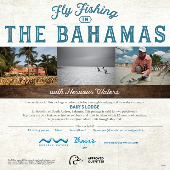 Bonefishing Trip for 2 in the Bahamas with Nervous Waters