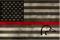 Firefighter Wood Flag