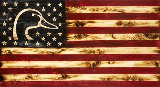 Wooden American Flag