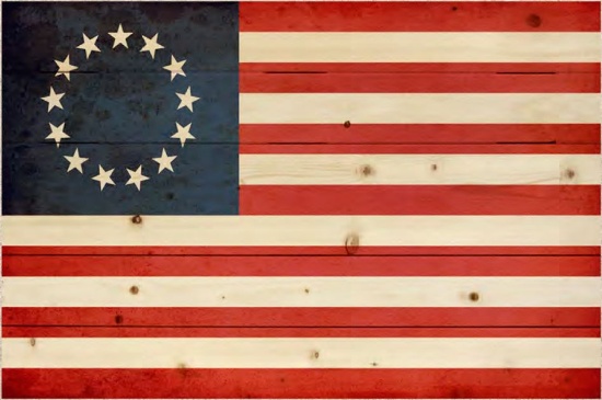 Betsy Ross Pallet Flag