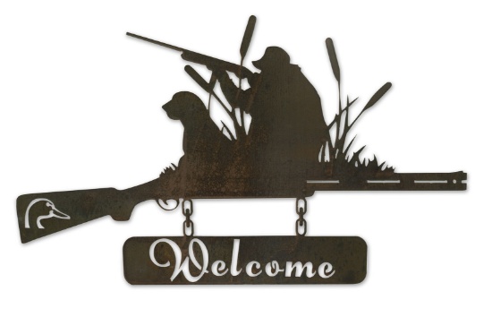 Metal Welcome Sign