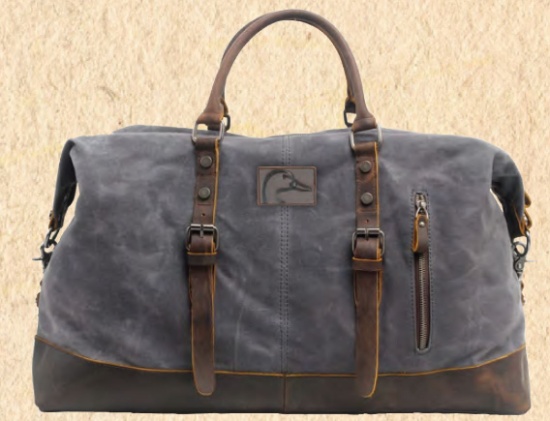 Canvas & Leather Duffle Bag