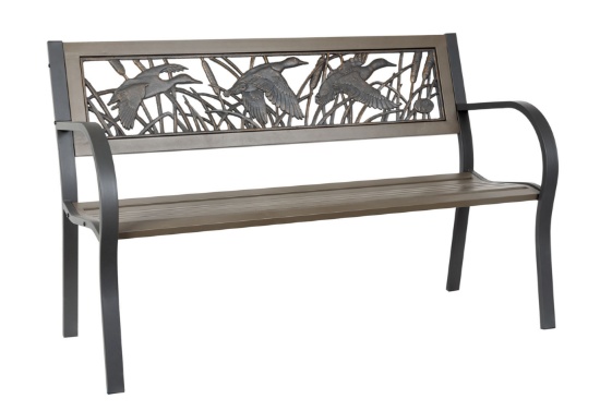 Flying Mallard Garden Bench