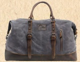 Canvas & Leather Duffle Bag