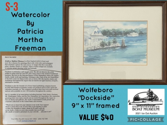 "Dockside" Framed and Signed Print