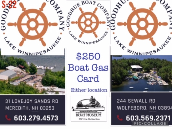 Goodhue Boat Co - $250 gas gift card