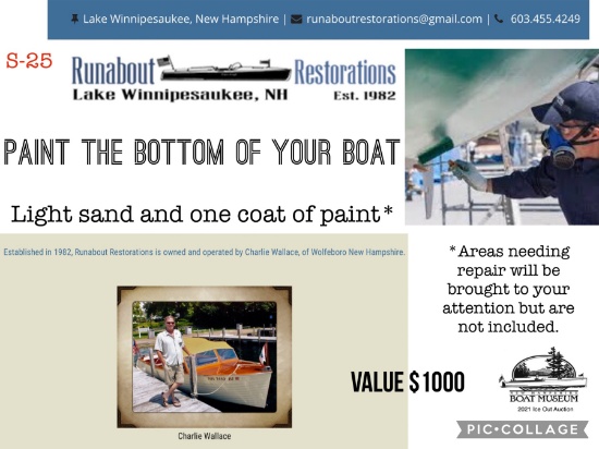 Paint the Bottom of Your Wooden Boat - up to 20'